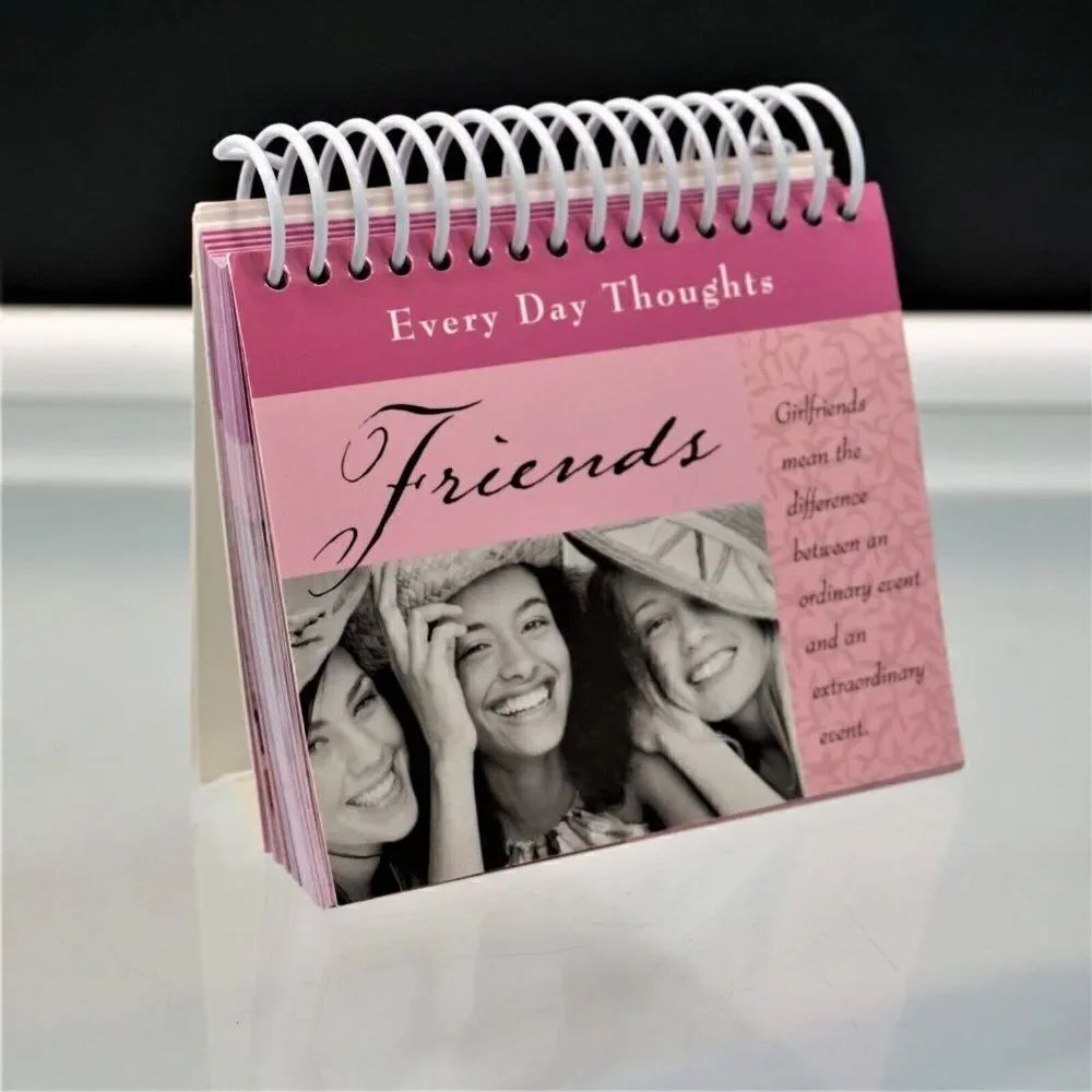 Friends Every Day Thoughts by Louis Webber Spiral Book Desk Top